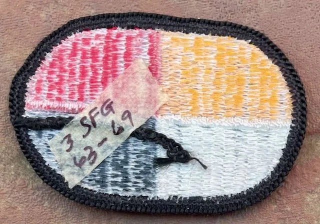 US Army 3rd Special Forces Group Oval Merrowed Edge - Bateleur Militaria
