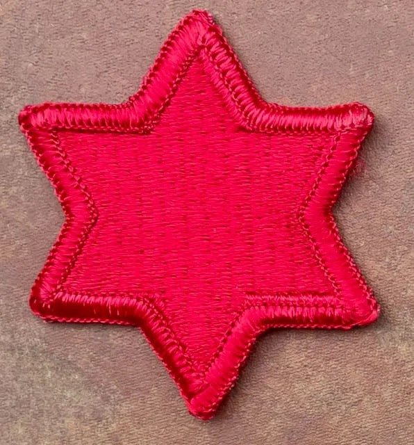 US Army 6th Infantry Division Patch SSI Merrowed Edge