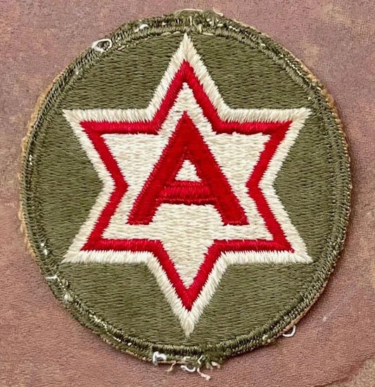 US Army 6th Army Patch SSI Cut Edge 1 - Bateleur Militaria