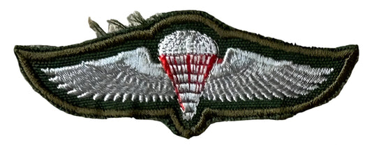 Zambia Free Fall Silver Wings with Red Behind the Lines 2nd Issue