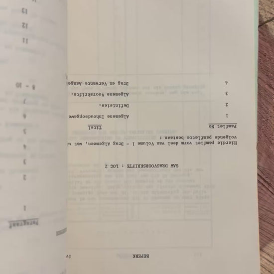PAGING THROUGH BOOKLET