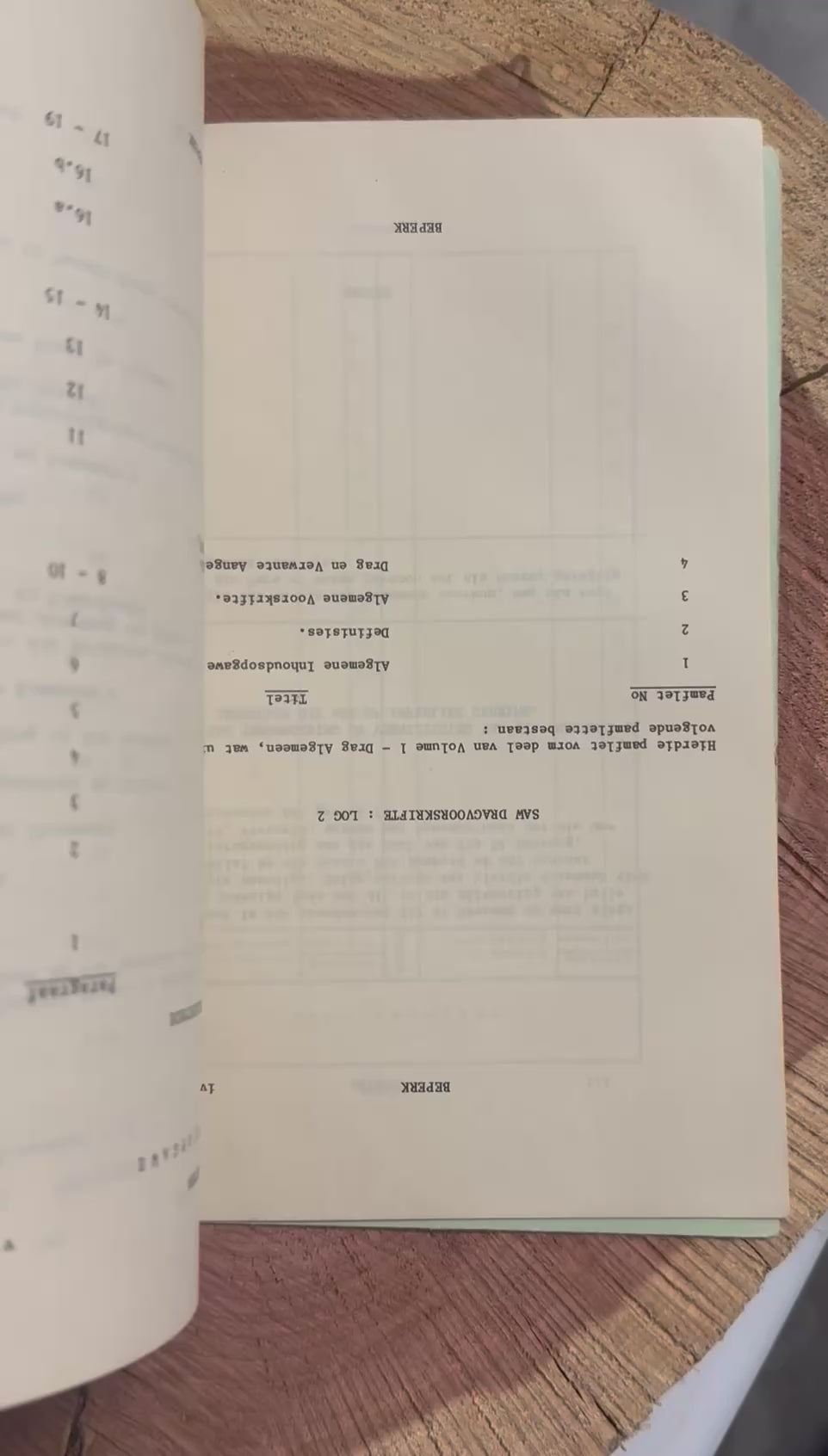 PAGING THROUGH BOOKLET