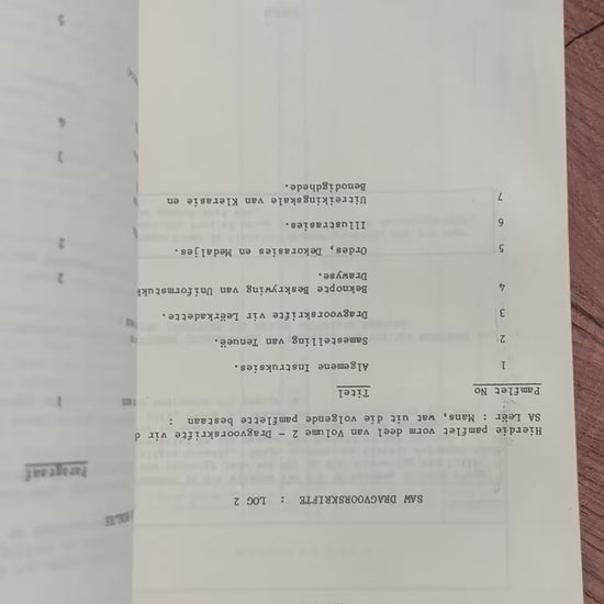 Paging through booklet